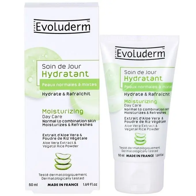 Crème Jour Hydratante Peaux normales et mixtes Extraits Aloe Vera 50ml