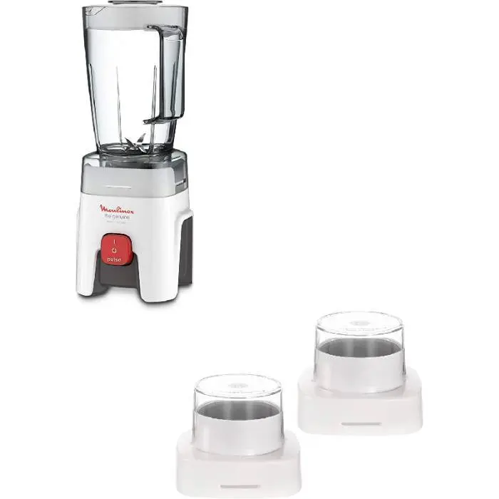 Blender 500 W avec 2 Accessoire - LM242B25 - Blanc
