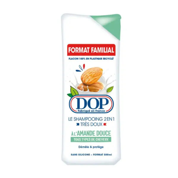 Shampooing très doux 2-en-1 à l’amande douce - Soin nourrissant et démêlant