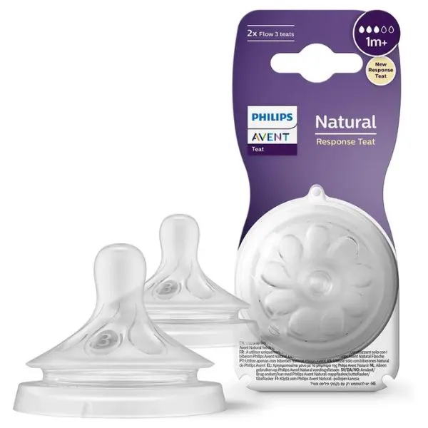 Tétine Natural - 2pcs - 0 -1 mois + - Débit 2