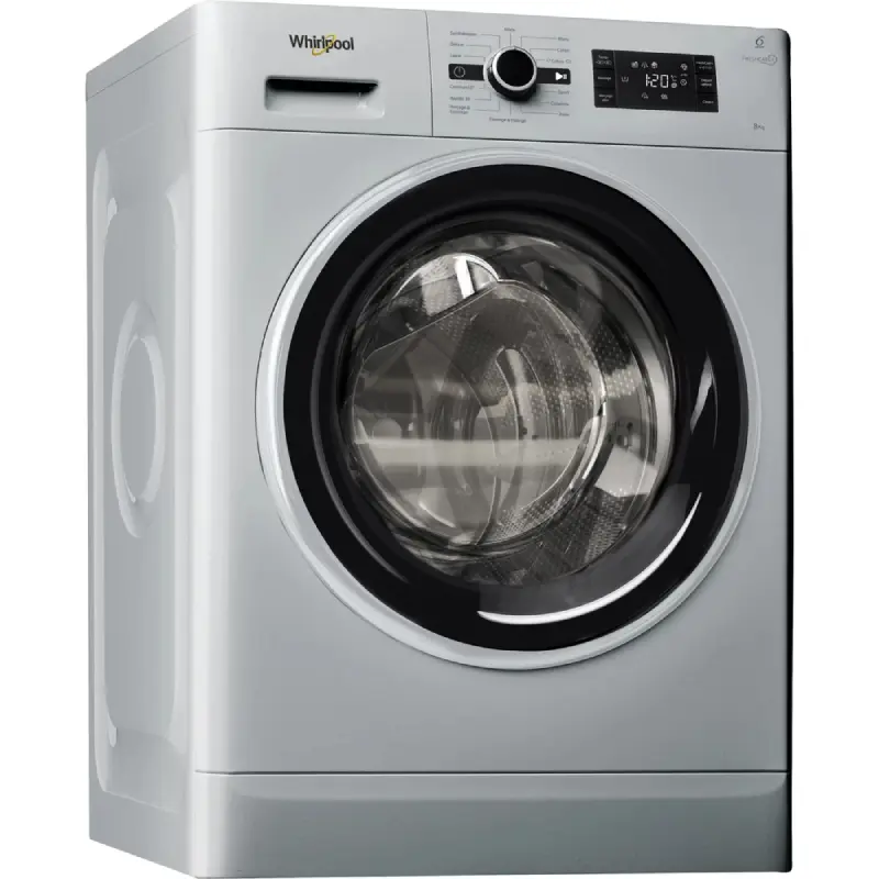MACHINE À LAVER AUTOMATIQUE 8KG WHIRLPOOL FWG81284SBS-NA - 1200 T - SILVE