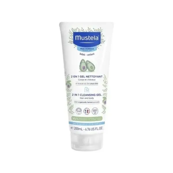 Gel Nettoyant - Pour Enfant & Bébé - 2 en 1 - Cheveux et Corps - 200 ml