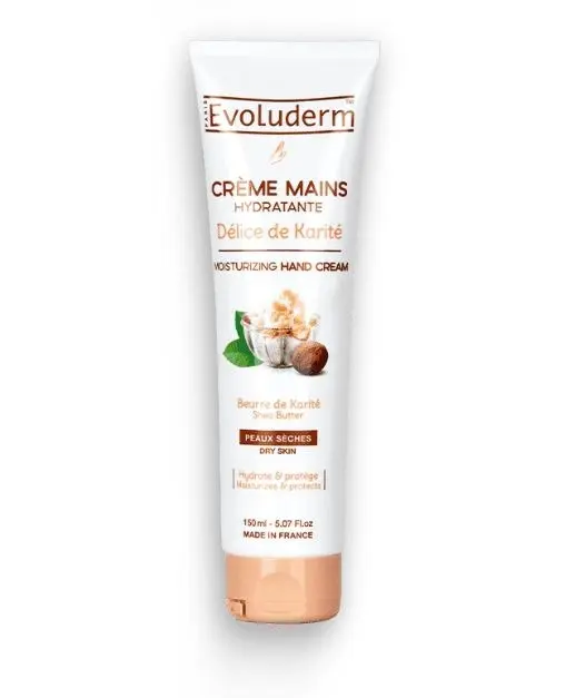 Evoluderm Crème Main Hydratatnte & Protectrice Au Délice de Karité 150ml