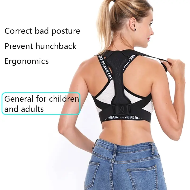 Correcteur de posture du dos - Soutien de la clavicule - Soutien du dos - Prévention de l’avachissement Homme