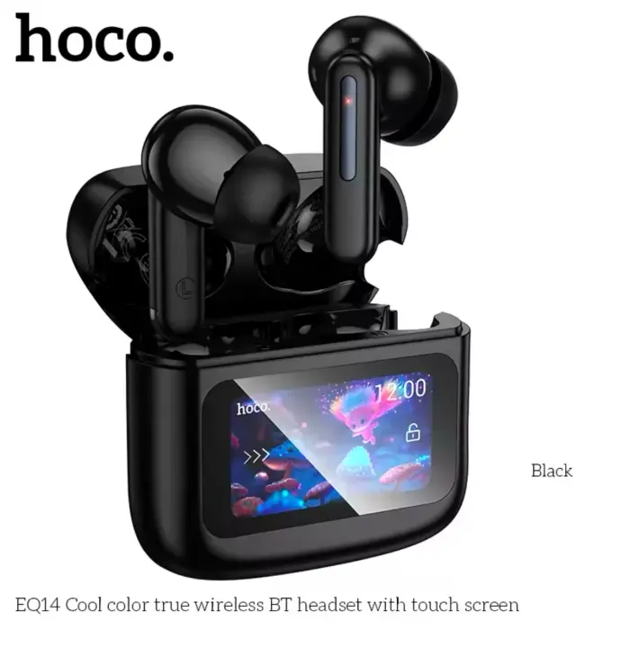 Hoco EQ14 Ecouteurs Sans Fil avec Écran Tactile LED Intégré