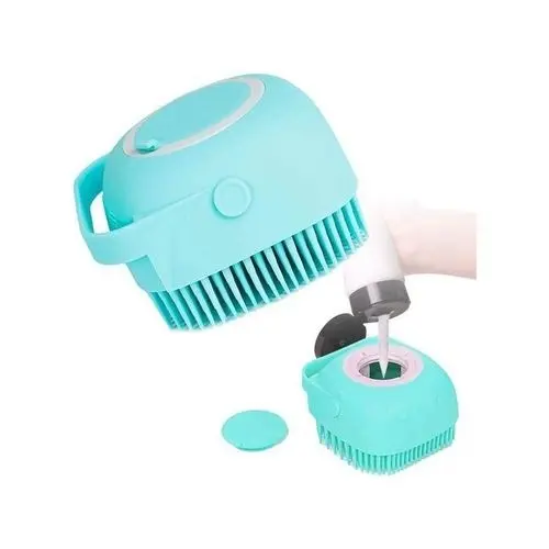Brosse de Bain en Silicone avec Distributeur de Shampooing
