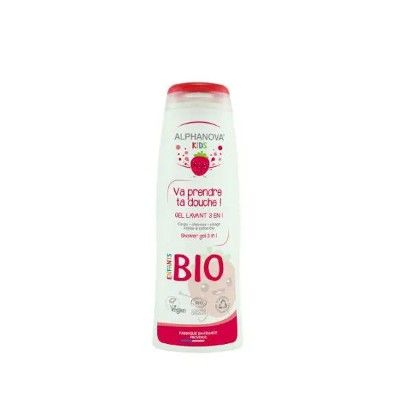 Bébé gel lavant bio 3en1 - Fraise - 250ml