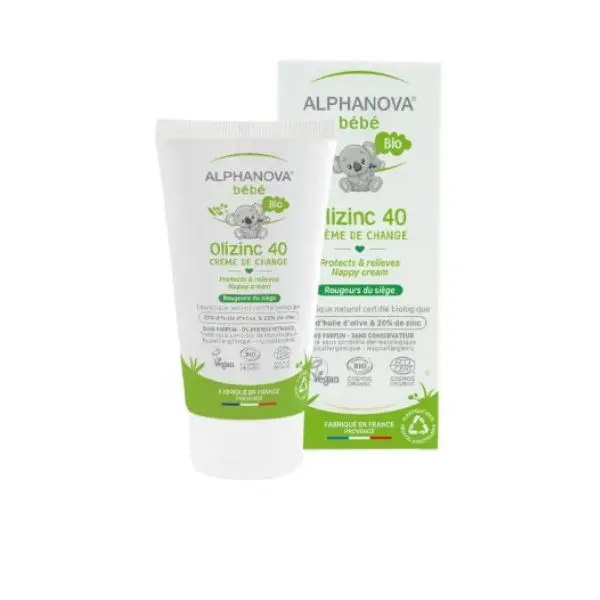Bébé olizinc 40 crème pour le change - 50g
