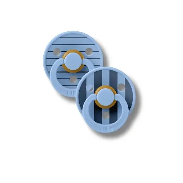 Lot de 2 Sucettes Colour – Bleu Rayé / Stripes Edition