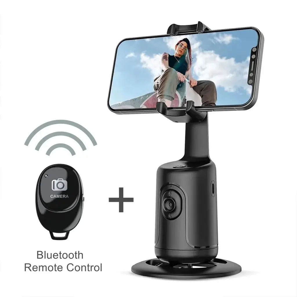 Stabilisateur de Bureau Intelligent 360° - Avec suivi automatique du visage Pour Vlogging