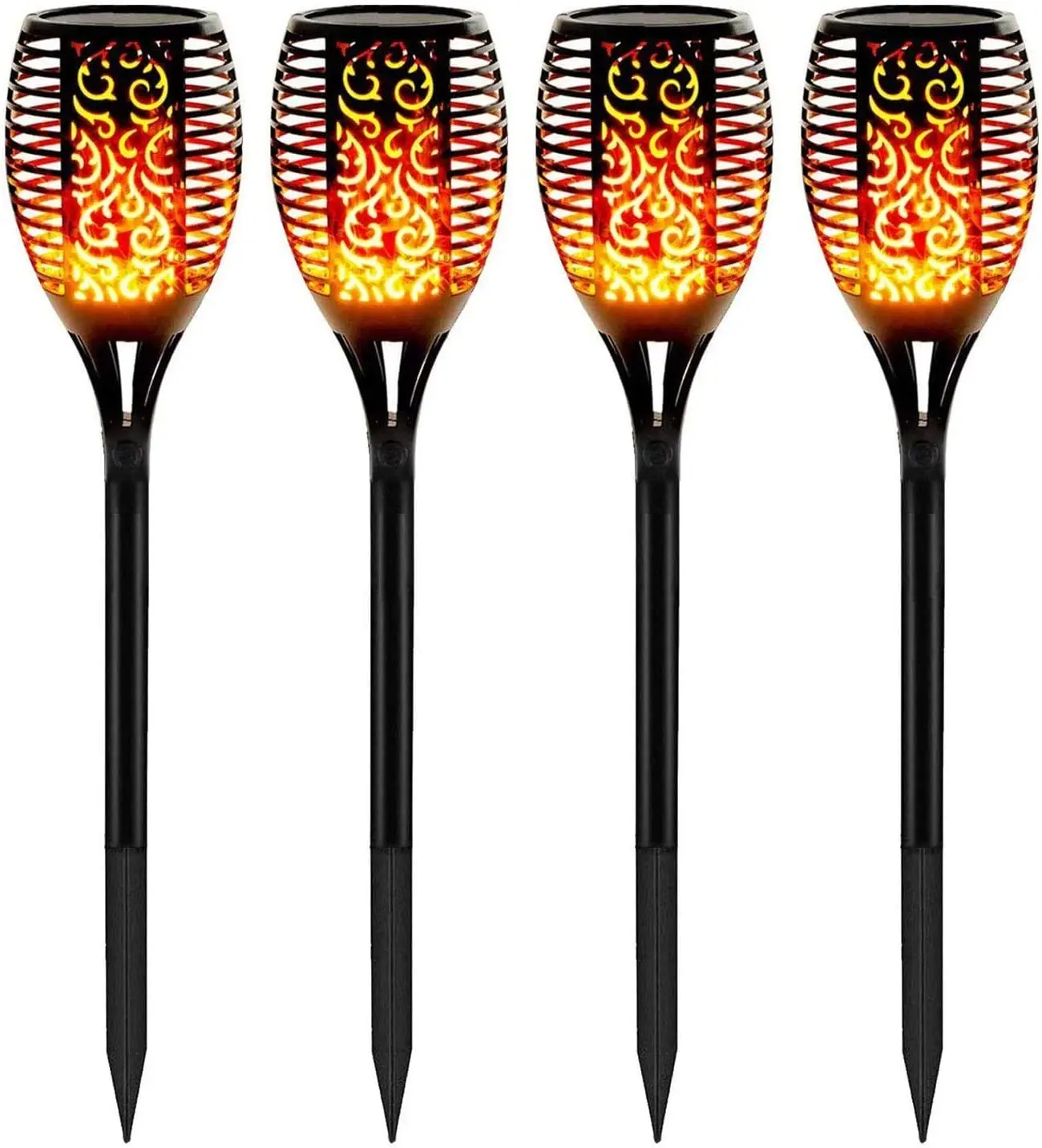 Pack de 2 Lampes torche solaire à capteur de contrôle de lumière étanche IP65 1W