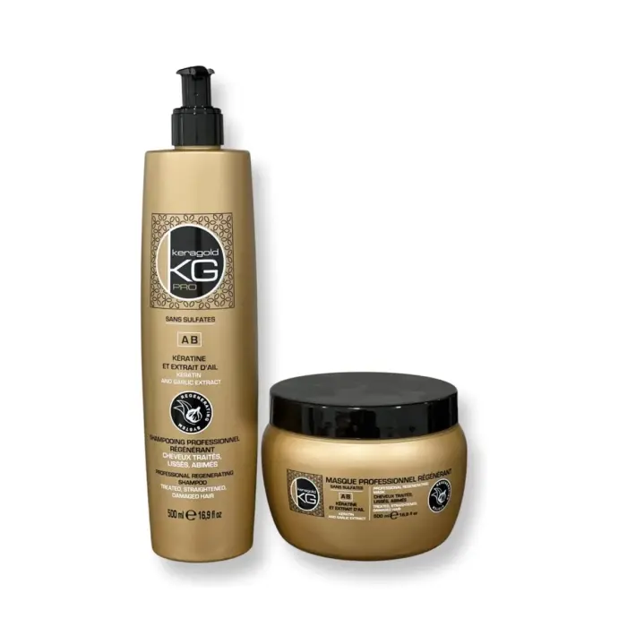 KERAGOLD Kit Shampooing 500 ml & Masque 500 ml