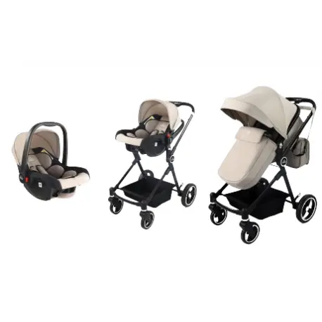 Poussette Bébé - Beige Clair