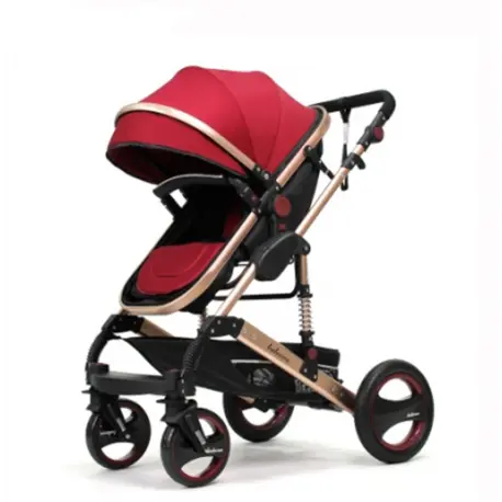 Poussette Landau - Avec Sac Maman - Rouge