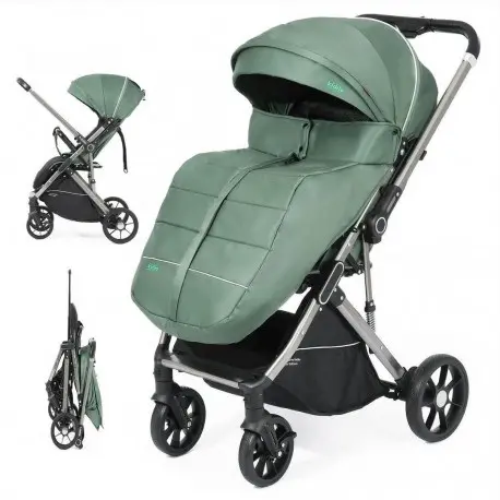 Poussette Valise - Avec Cache Pieds - Vert