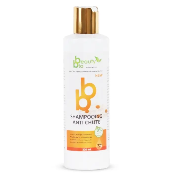 BEAUTY BIO Shampoing Anti Chute Sans Silicone Sans Parabène Riche en Provitamine B5 220 ml