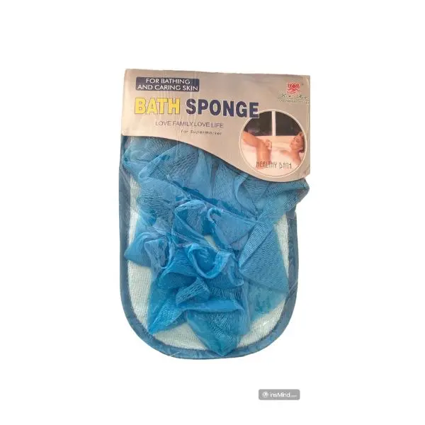 Éponge de Bain - Luffa - En Nylon - Bleu