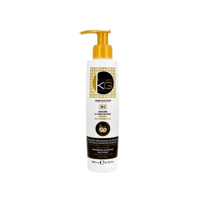 KeraGold Soin Crème Professionnel Nourrissant et Séparation des Boucles