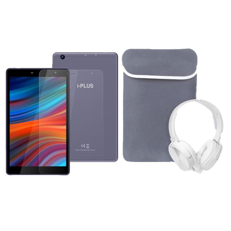 IPLUS OMEGA 8 tablette 3G 2 GO 32 GO + étui en silicone + film de protection + casque filaire