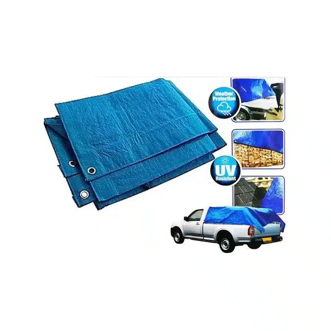 Bâche imperméable résistante en PVC – 3m x 4m – Bleu