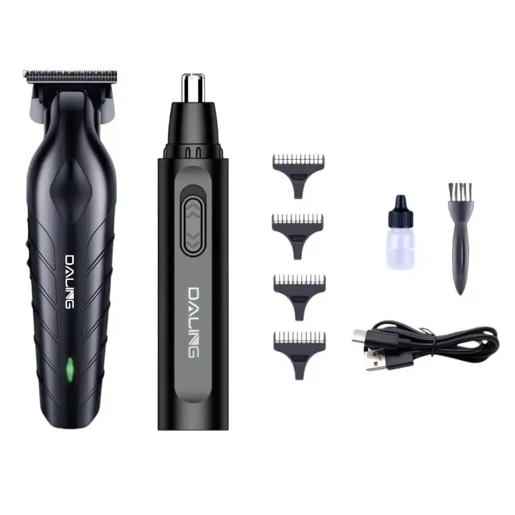 Tondeuse Professionnel 2 en 1 - Cheveux - Barbes - Nez et Oreilles - DL- 1808
