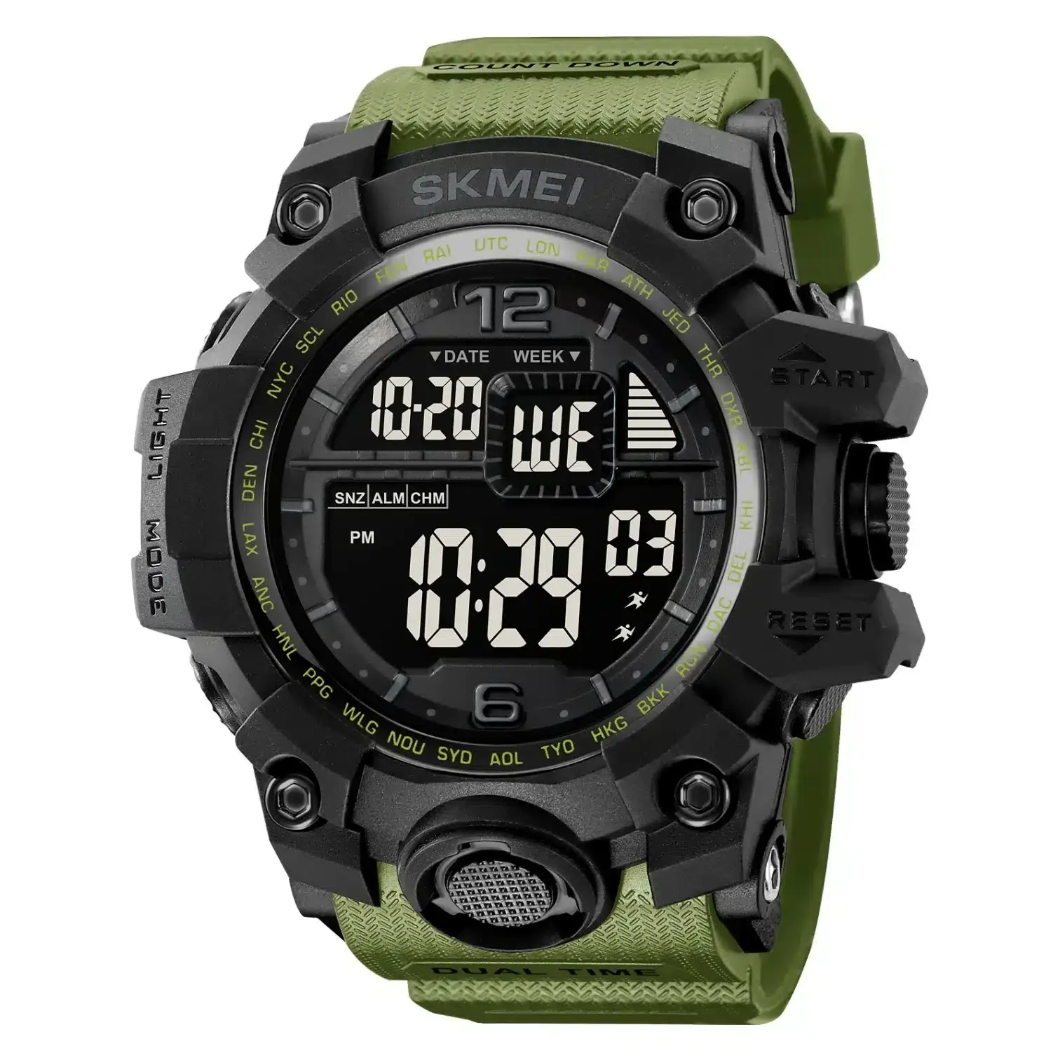 Montre numérique double affichage étanche chronomètre - Skmei 2245