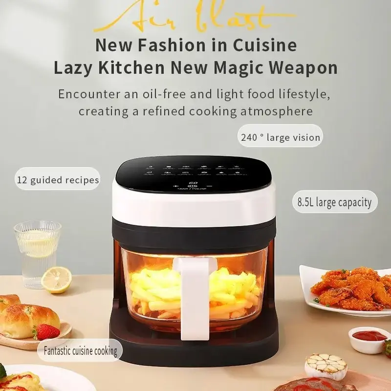 Air Fryer 8,5 Litres 2400W Écran Numérique et Tactile