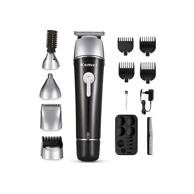 Kemei Tondeuse Pour Cheveux Rechargeable – Water proof – 10 en 1 – Noir